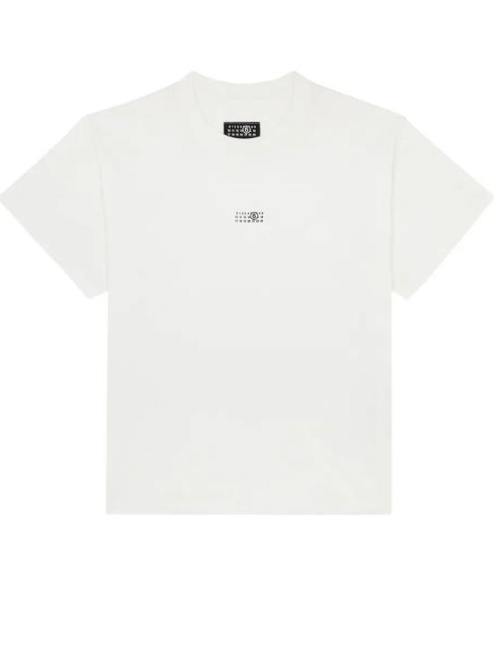 26SS MM6 메종마르지엘라 코튼 티셔츠 SH0GC0032 S24312 100 White