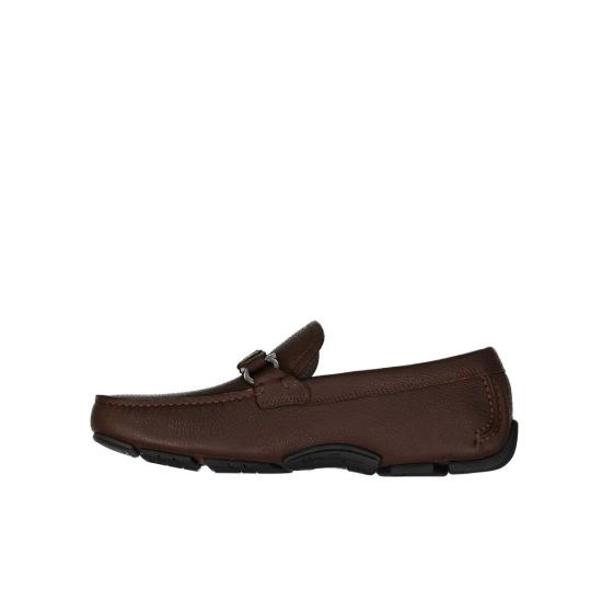  살바토레 페라가모 로퍼 페라가모 스튜어트 송아지 가죽  브라운 - SALVATORE FERRAGAMO