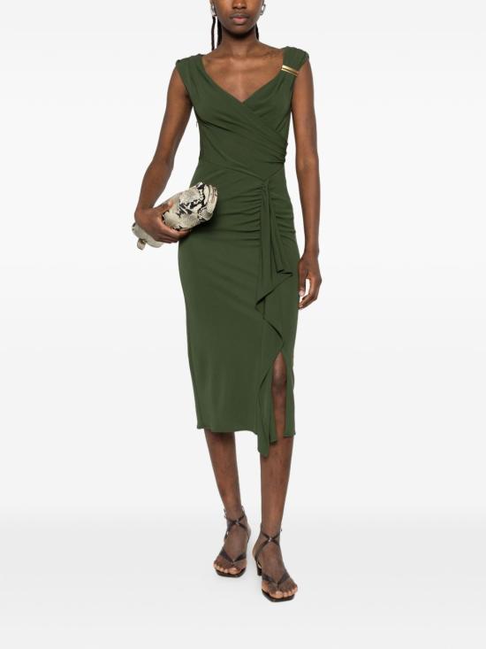 26SS 막스마라 스튜디오 미디 원피스 2616621012600 249001 Green - MAX MARA STUDIO