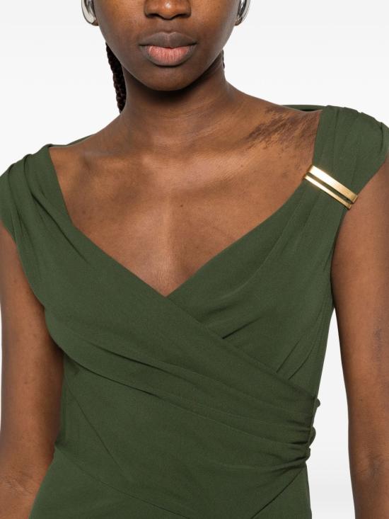 26SS 막스마라 스튜디오 미디 원피스 2616621012600 249001 Green - MAX MARA STUDIO