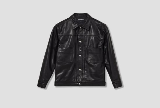 26SS 네이버후드 가죽 자켓 261SZNH JKM02 BK