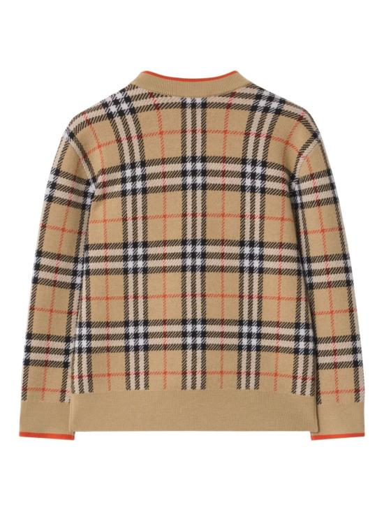 26SS [키즈] 버버리 가디건 8117179 B9368 Beige - BURBERRY