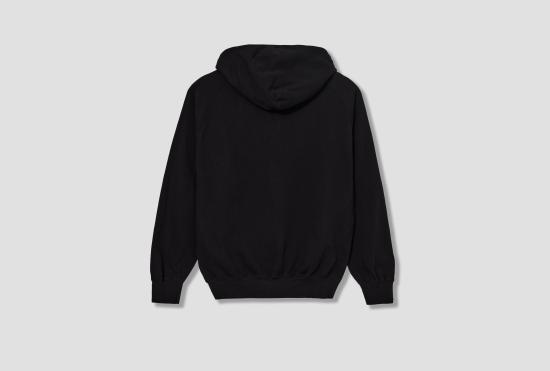 26SS 코모리 긴팔 티셔츠 LW 코튼 플리스 지퍼 후드티 D01-05016 블랙 - COMOLI