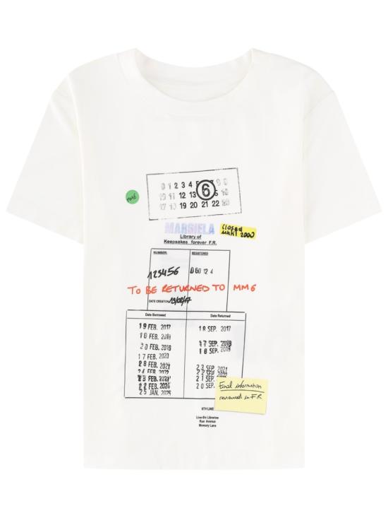 26SS MM6 메종마르지엘라 반팔 티셔츠 S52GC0360 M20185100 WHITE
