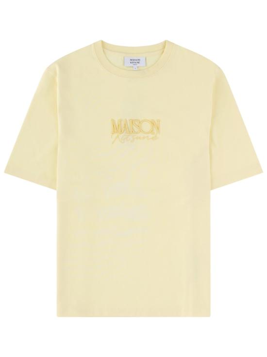 26SS 메종키츠네 반팔 티셔츠 QW00110KJ0119 0424 YELLOW