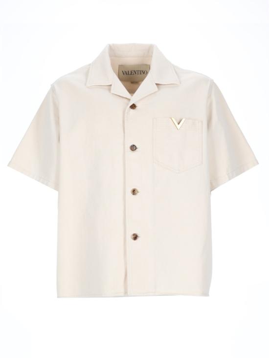 26SS 발렌티노 가라바니 긴팔 셔츠 8V3DBA10B9W A03 IVORY