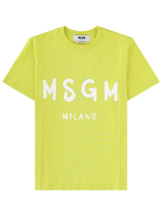 26SS 엠에스지엠 반팔 티셔츠 4041MDM510 26700232 YELLOW