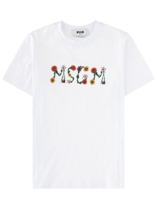 26SS 엠에스지엠 반팔 티셔츠 4041MDM124N 26700201 WHITE