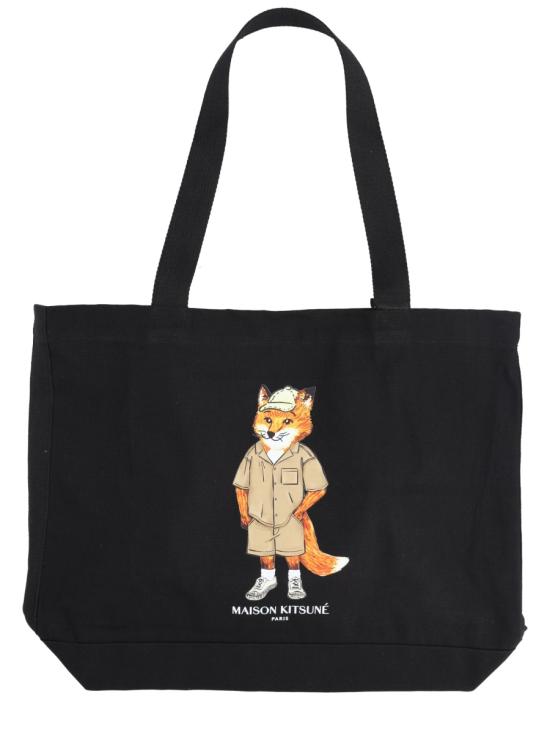 26SS 메종키츠네 토트백 QU05109WW9042 P199 BLACK