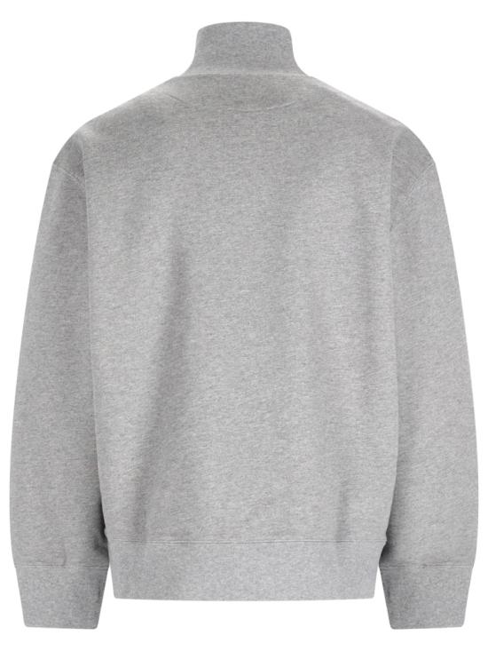 26SS 메종키츠네 폭스 헤드 컴포트 하프 집 스웨트셔츠 PM00305KM0341 H131 GREY - MAISON KITSUNE