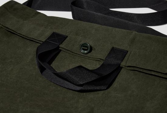 26SS 맨틀 모자 멀티 핸들 토트백 - 우드랜드 왁스 R20B1 - MAN-TLE