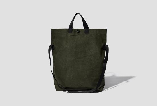 26SS 맨틀 모자 멀티 핸들 토트백 - 우드랜드 왁스 R20B1 - MAN-TLE