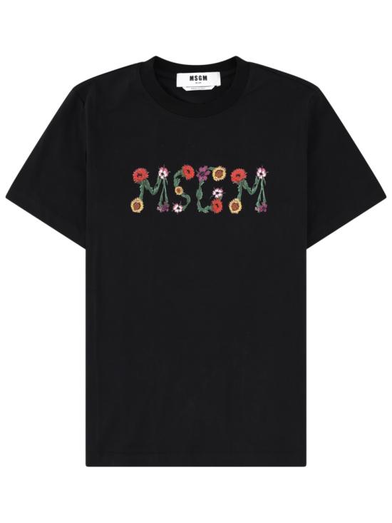 26SS 엠에스지엠 반팔 티셔츠 4041MDM124N 26700299 BLACK