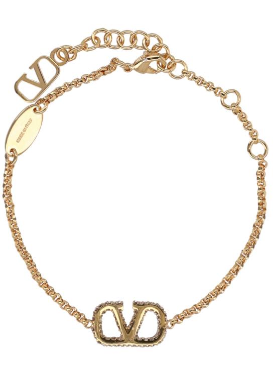 26SS 발렌티노 가라바니 V 로고 시그니처 메탈 브레이슬릿 8W2J0F84YCW MH5 GOLD - VALENTINO GARAVANI
