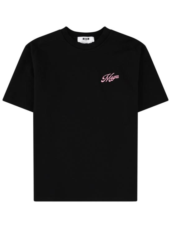 26SS 엠에스지엠 반팔 티셔츠 4041MDM113 26712699 BLACK