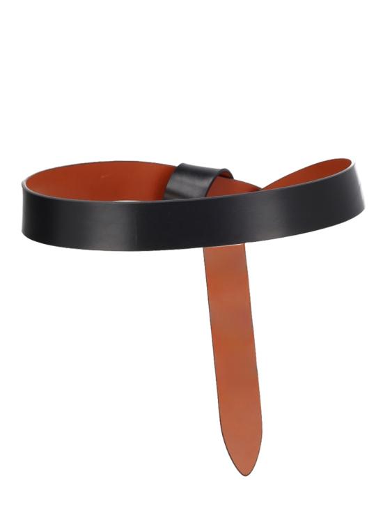 26SS 이자벨마랑 레체 타이 업 레더 벨트 CE011CFA A1B47ABKNL BLACK - ISABEL MARANT