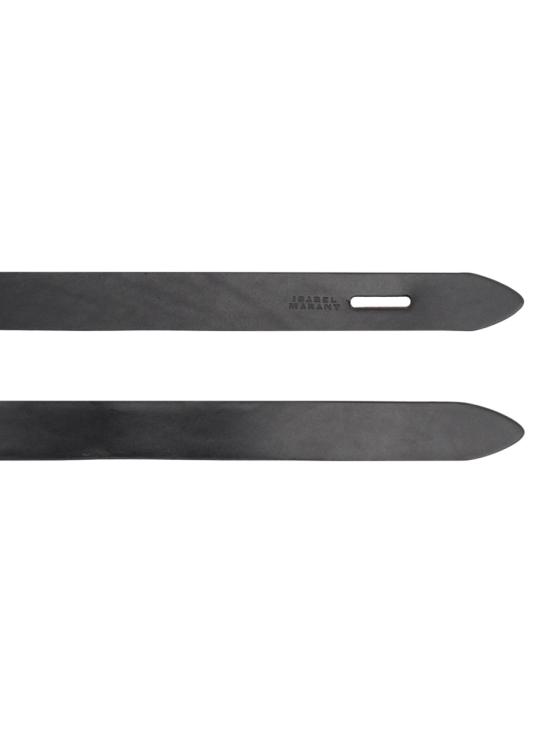 26SS 이자벨마랑 레체 타이 업 레더 벨트 CE011CFA A1B47ABKNL BLACK - ISABEL MARANT