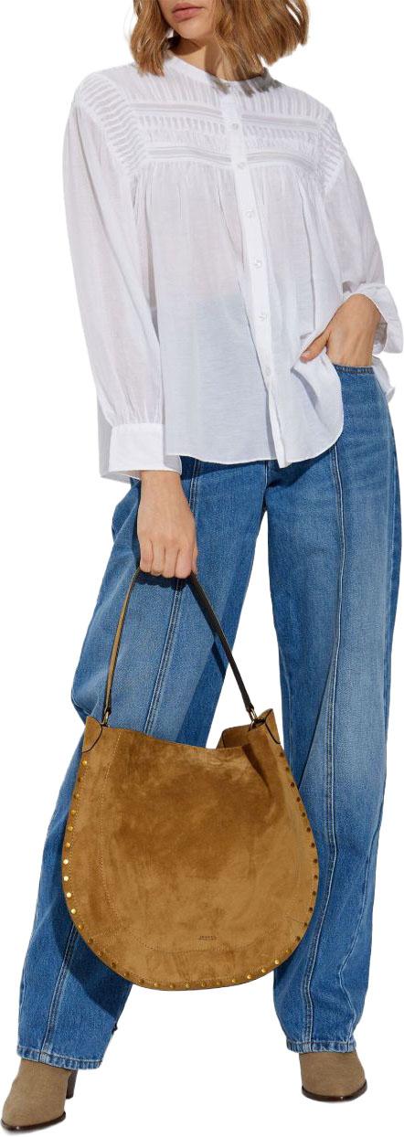 26SS 이자벨마랑 플라리아 오버핏 셔츠 HT0002FC B3J04E 20WH WHITE DOM - ISABEL MARANT