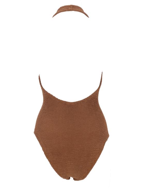 26SS 훈자 지 비치웨어 S SANDY CR METALLICCOCOA BROWN - HUNZA G