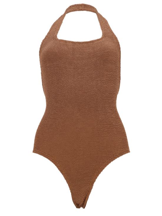 26SS 훈자 지 비치웨어 S SANDY CR METALLICCOCOA BROWN