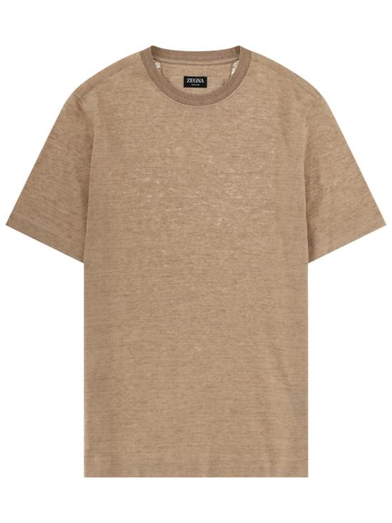 26FW 에르메네질도제냐 반팔 티셔츠 UH352A3 H776N02 BEIGE