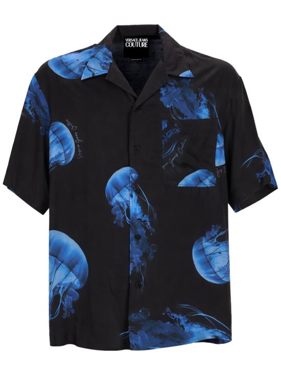 26SS 베르사체 긴팔 셔츠 80GAL2B0 NS808899 BLACK - VERSACE