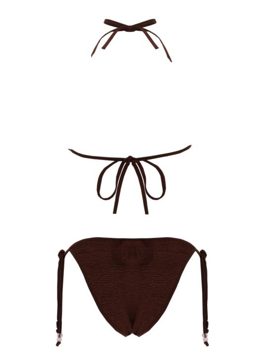 26SS 훈자 지 비치웨어 B GINA BDD METALLICCHOCOLATE BROWN - HUNZA G