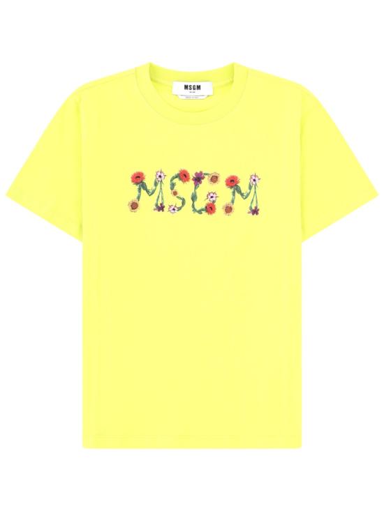 26SS 엠에스지엠 반팔 티셔츠 4041MDM124N 26700232 YELLOW