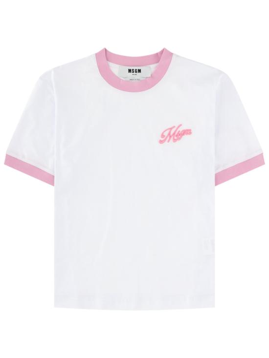 26SS 엠에스지엠 반팔 티셔츠 4041MDM112D 26700201 WHITE