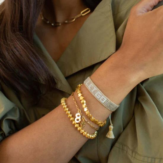  Hart 팔찌 하트 메탈릭 렛 고 비즈 - OTHER BRANDS