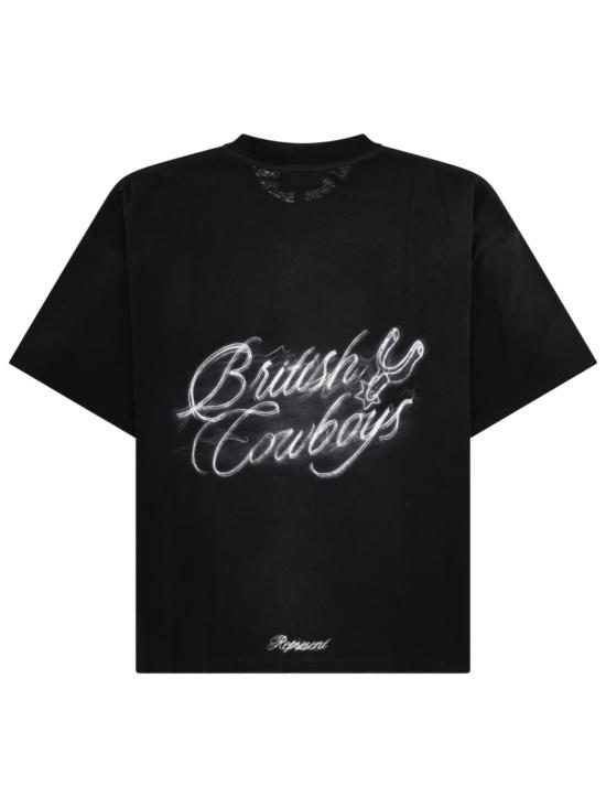26SS 리프레젠트 브리티시 카우보이 티셔츠 MLM100592 04 BLACK - REPRESENT