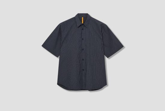 26SS 맨틀 반팔 셔츠 반팔 방한 셔츠 - 서비스 그리드 R20S9