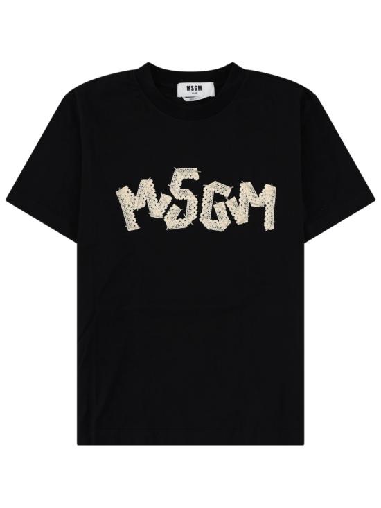 26SS 엠에스지엠 반팔 티셔츠 4041MDM110D 26700299 BLACK