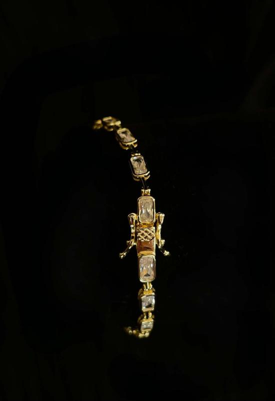  더 엔케이씨 스토어 팔찌 NKC 스토어 골드 링크드 테니스 - The NKC Store