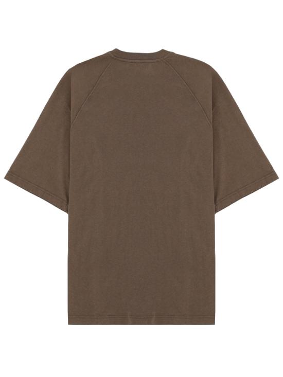 26SS 디젤 T-JUSSI 코튼 햄프 티셔츠 A22998 0WECP7ETA BROWN - DIESEL