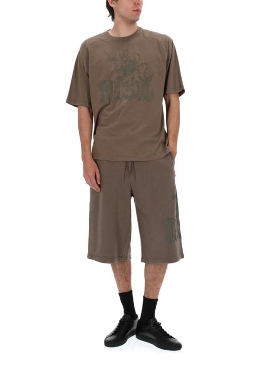 26SS 디젤 T-JUSSI 코튼 햄프 티셔츠 A22998 0WECP7ETA BROWN - DIESEL