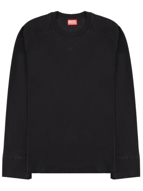 26SS 디젤 T-KAUKO 바이커 넥 스트랩 티셔츠 A22982 0DECG9XX BLACK