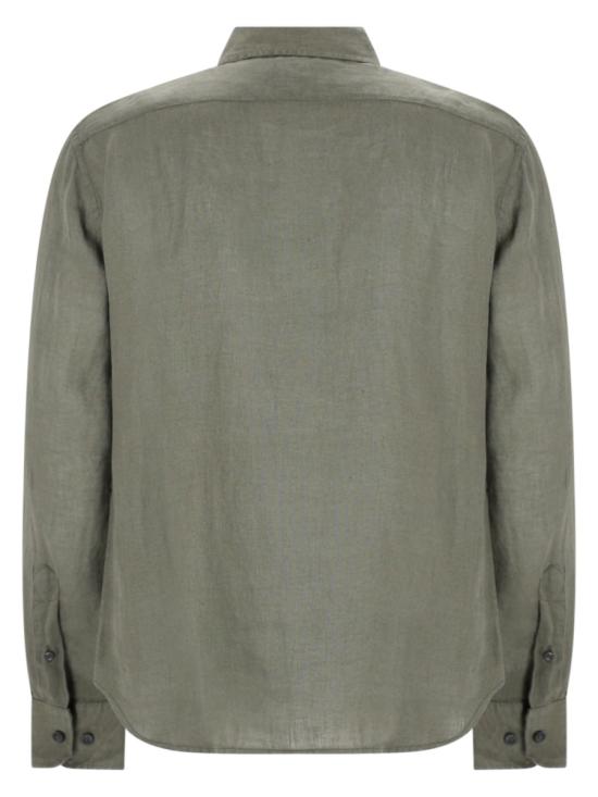 26SS 120 리노 긴팔 셔츠 33ALIM1PKA 0000115S00038 GREEN - 120 LINO