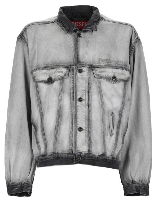 26SS 디젤 D-덴버-Fsi 트러커 재킷 인 소프트 스켈레톤 데님 A23842 09P2802 GREY