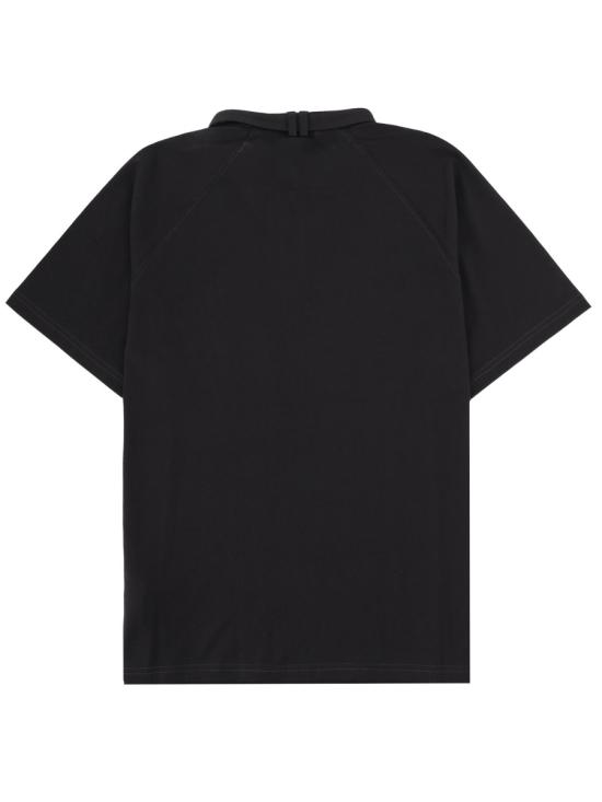 26SS 디젤 T-KAUKO 바이커 넥 스트랩 티셔츠 A22980 0DECG9XX BLACK - DIESEL