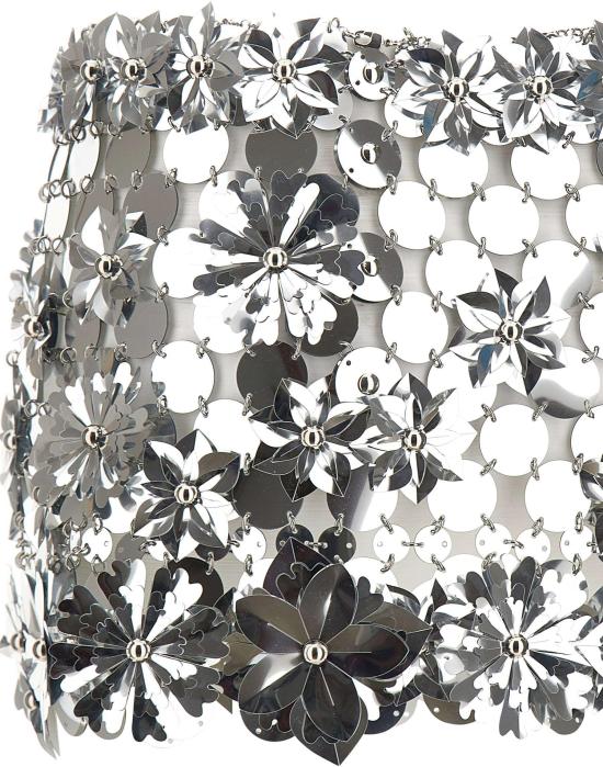 26SS 파코라반 숏 스커트 26EIJU172PS0129 P040 SILVER - PACO RABANNE