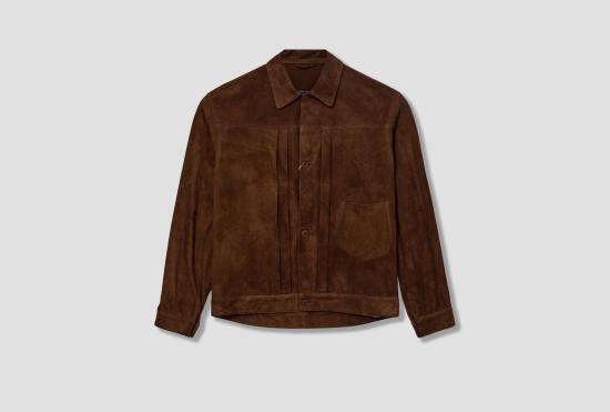 26SS 코모리 무스탕 스웨이드 타입-1st 재킷 D01-01021 브라운