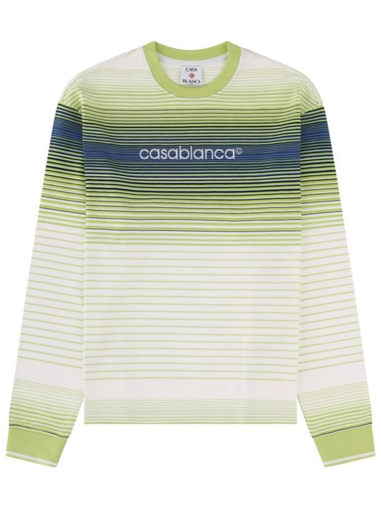 26SS 카사블랑카 긴팔 티셔츠 W SS26 JTP 511 01CASABLANCATEXT MULTICOLOUR