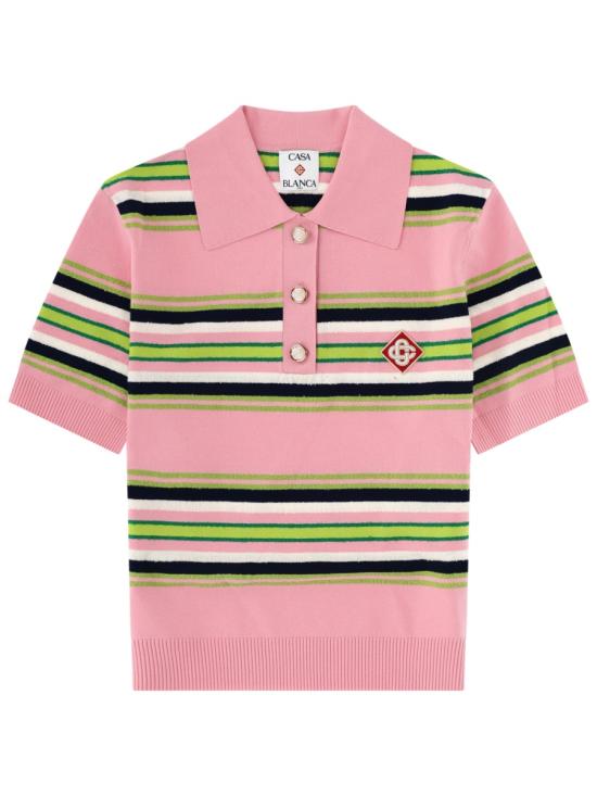 26SS 카사블랑카 폴로 티셔츠 W SS26 KW 1279 01MULTI MULTICOLOUR