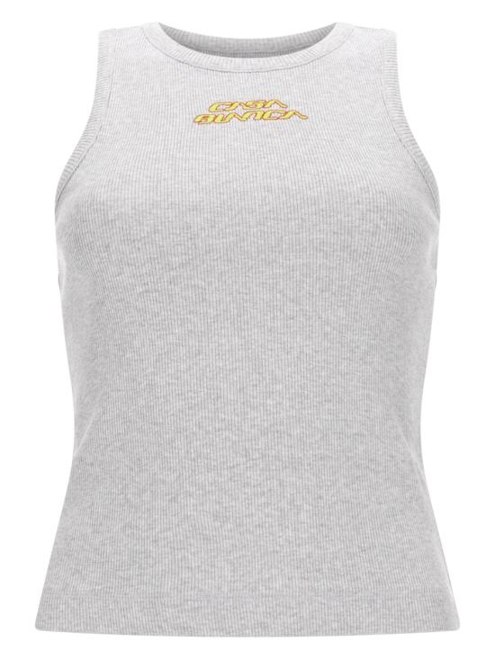 26SS 카사블랑카 민소매 티셔츠 W SS26 JTS 072 02GREYMARLE