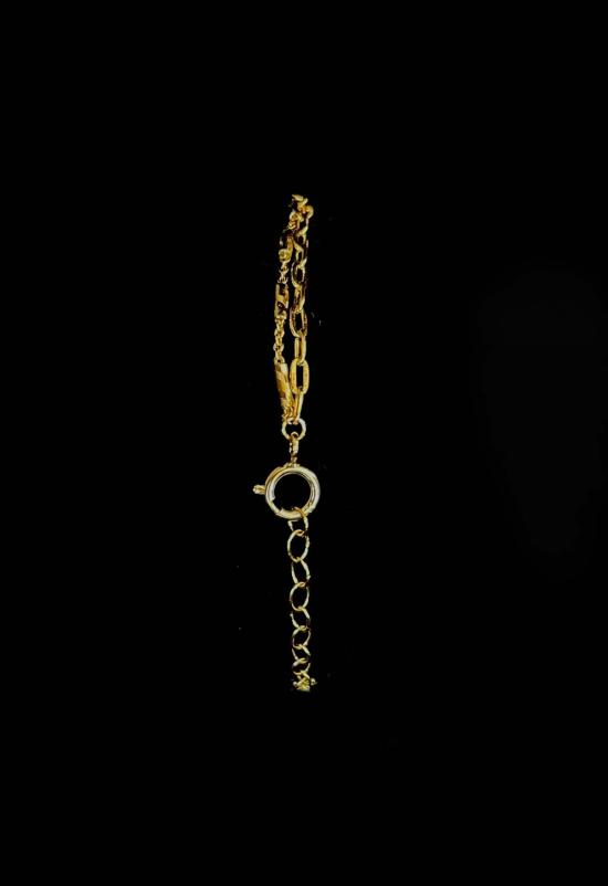  더 엔케이씨 스토어 팔찌 NKC 스토어 골드 듀얼 체인  V - The NKC Store