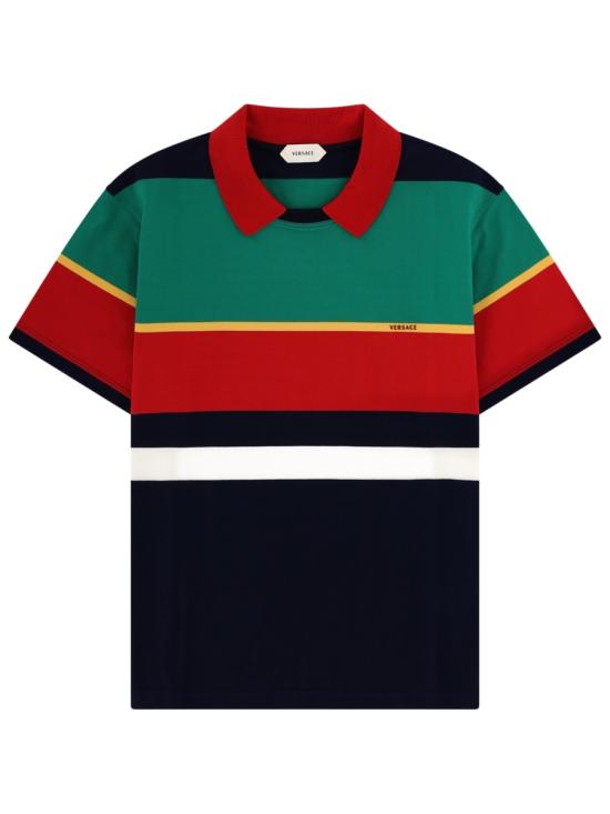 26SS 베르사체 폴로 티셔츠 1024579 1A178906G870 MULTICOLOUR