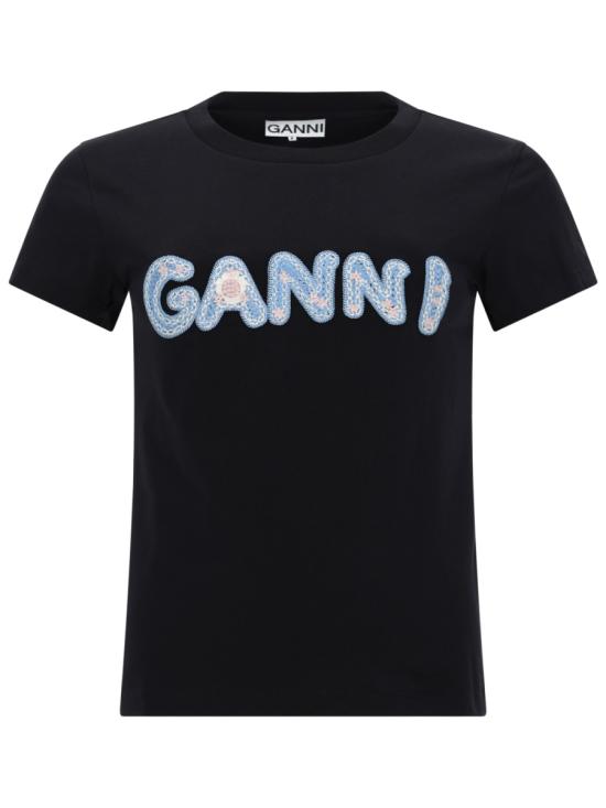 26SS 가니 반팔 티셔츠 A1050179 252 BLACK