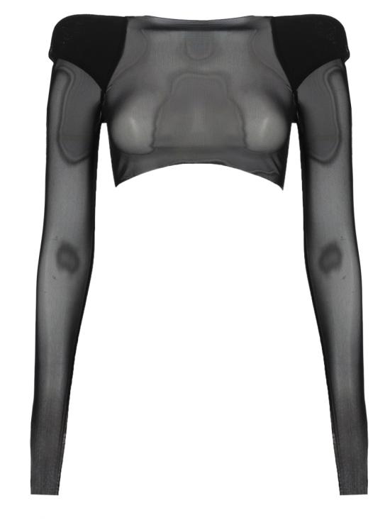 26SS 릭 오웬스 긴팔 티셔츠 RO01F6270 TUS09 BLACK