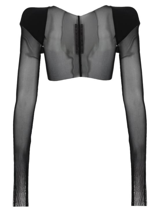 26SS 릭 오웬스 긴팔 티셔츠 RO01F6270 TUS09 BLACK - RICK OWENS